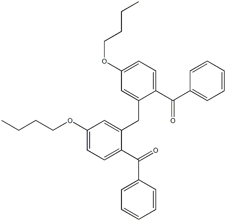 2,2''-Methylenebis(4-butoxybenzophenone) Struktur