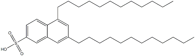 5,7-Didodecyl-2-naphthalenesulfonic acid Struktur