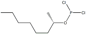 (-)-Dichloridophosphorous acid (S)-1-methylheptyl ester Struktur