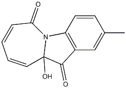 2-Methyl-10a-hydroxy-6H-azepino[1,2-a]indole-6,11(10aH)-dione Struktur