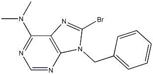 6-Dimethylamino-8-bromo-9-(benzyl)-9H-purine Struktur