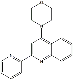 4-Morpholino-2-(2-pyridinyl)quinoline Struktur