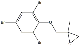 2,4,6-Tribromophenyl 2-methylglycidyl ether Struktur