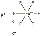 Potassium hexafluoroferrate(3+) Struktur