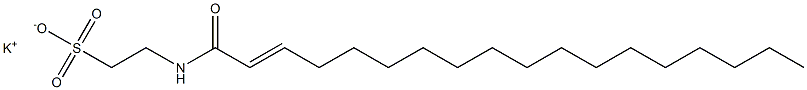 N-(2-Octadecenoyl)taurine potassium salt Struktur