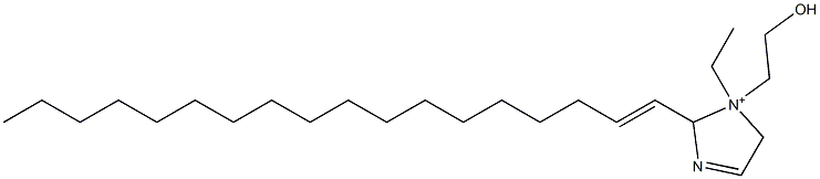 1-Ethyl-1-(2-hydroxyethyl)-2-(1-octadecenyl)-3-imidazoline-1-ium Struktur