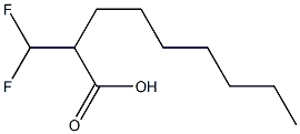 2-(Difluoromethyl)nonanoic acid Struktur