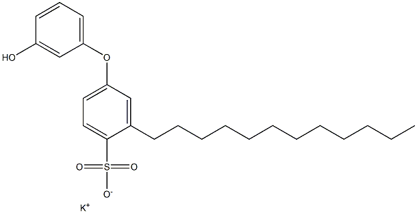 3'-Hydroxy-3-dodecyl[oxybisbenzene]-4-sulfonic acid potassium salt Struktur