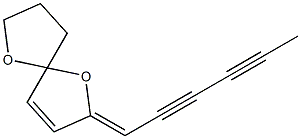 2-[(Z)-Hexa-2,4-diyne-1-ylidene]-1,6-dioxaspiro[4.4]nona-3-ene Struktur