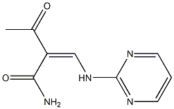 3-Oxo-2-[(Z)-(pyrimidin-2-yl)aminomethylene]butanamide Struktur