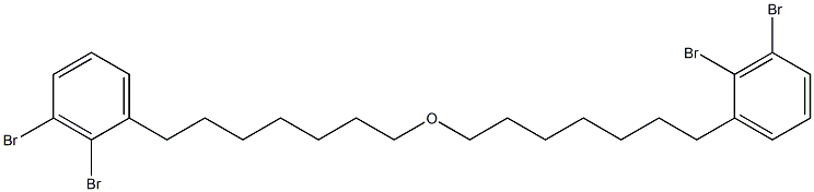 2,3-Dibromophenylheptyl ether Struktur