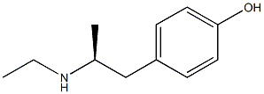 (+)-p-[(S)-2-(Ethylamino)propyl]phenol Struktur