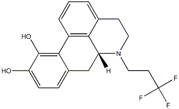 (6aR)-5,6,6a,7-Tetrahydro-6-(3,3,3-trifluoropropyl)-4H-dibenzo[de,g]quinoline-10,11-diol Struktur