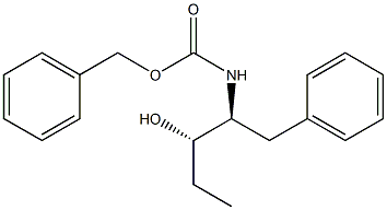 (2S,3S)-2-(Benzyloxycarbonylamino)-1-phenyl-3-pentanol Struktur