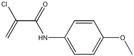 2-Chloro-N-(4-methoxyphenyl)acrylamide Struktur