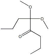 5,5-Dimethoxyoctan-4-one Struktur