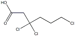 3,3,6-Trichlorocaproic acid Struktur