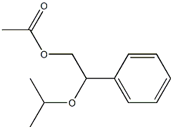 Acetic acid 2-isopropoxy-2-phenylethyl ester Struktur