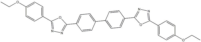 2,2'-(Biphenyl-4,4'-diyl)bis[5-[4-ethoxyphenyl]-1,3,4-oxadiazole] Struktur