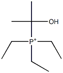 1-Hydroxy-1-methylethyltriethylphosphonium Struktur