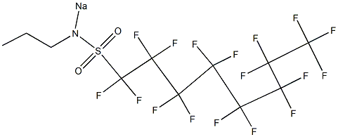 N-Propyl-N-sodio-1,1,2,2,3,3,4,4,5,5,6,6,7,7,8,8,8-heptadecafluorooctane-1-sulfonamide Struktur