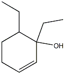 1,6-Diethyl-2-cyclohexen-1-ol Struktur