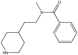 N-Methyl-N-[2-(4-piperidinyl)ethyl]benzamide Struktur