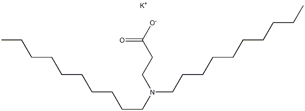 3-(Didecylamino)propanoic acid potassium salt Struktur