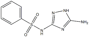 N-(5-Amino-1H-1,2,4-triazole-3-yl)benzenesulfonamide Struktur