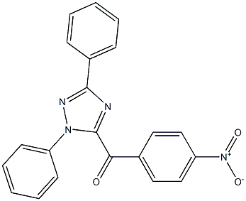 5-(4-Nitrobenzoyl)-1,3-diphenyl-1H-1,2,4-triazole Struktur