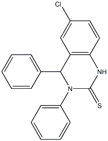 6-Chloro-3,4-dihydro-3,4-diphenylquinazoline-2(1H)-thione Struktur