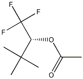 (-)-Acetic acid (R)-1-trifluoromethyl-2,2-dimethylpropyl ester Struktur