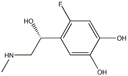 4-[(R)-1-Hydroxy-2-(methylamino)ethyl]-5-fluoro-1,2-benzenediol Struktur