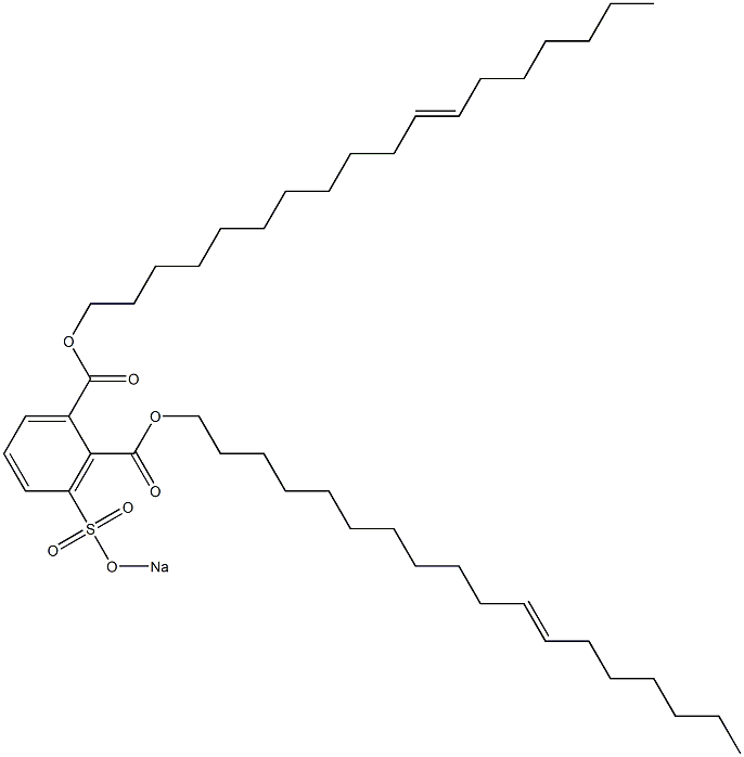 3-(Sodiosulfo)phthalic acid di(11-octadecenyl) ester Struktur