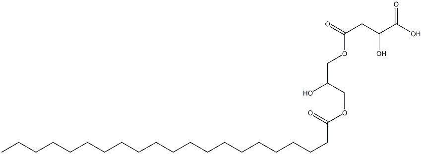 2-Hydroxybutanedioic acid hydrogen 4-[2-hydroxy-3-(henicosanoyloxy)propyl] ester Struktur