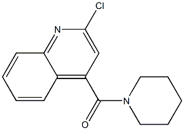 2-Chloro-4-(piperidinocarbonyl)quinoline Struktur