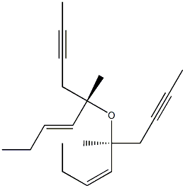 2-Butynyl[(1S,2Z)-1-methyl-2-pentenyl] ether Struktur