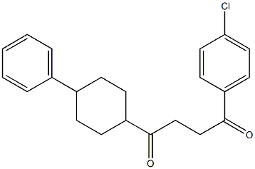 1-(4-Chlorophenyl)-4-(4-phenylcyclohexyl)butane-1,4-dione Struktur