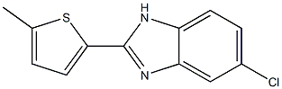 5-Chloro-2-(5-methylthiophen-2-yl)-1H-benzimidazole Struktur