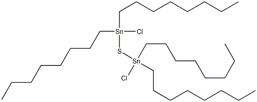 Bis(dioctylchlorostannyl) sulfide Struktur