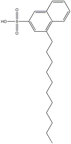 4-Undecyl-2-naphthalenesulfonic acid Struktur