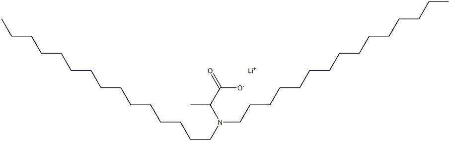 2-(Dipentadecylamino)propanoic acid lithium salt Struktur