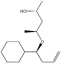 (1R,3S)-3-[[(1S)-1-Cyclohexyl-3-butenyl]oxy]-1,3-dimethyl-1-propanol Struktur