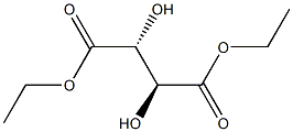 (2R,3S)-2,3-Dihydroxysuccinic acid diethyl ester Struktur