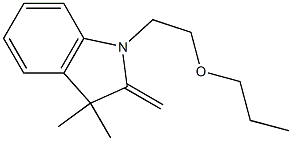 3,3-Dimethyl-2-methylene-1-(2-propyloxyethyl)indoline Struktur