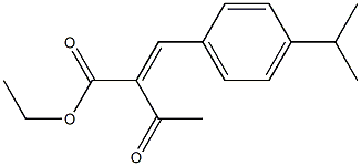 2-(4-Isopropylbenzylidene)acetoacetic acid ethyl ester Struktur