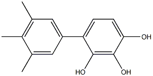 4-(3,4,5-Trimethylphenyl)benzene-1,2,3-triol Struktur