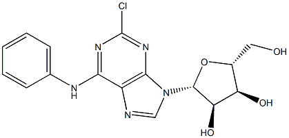 2-Chloro-N-phenyladenosine Struktur