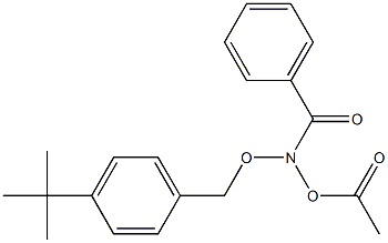 N-Acetoxy-N-(4-tert-butylbenzyloxy)benzamide Struktur