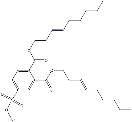 4-(Sodiosulfo)phthalic acid di(3-nonenyl) ester Struktur